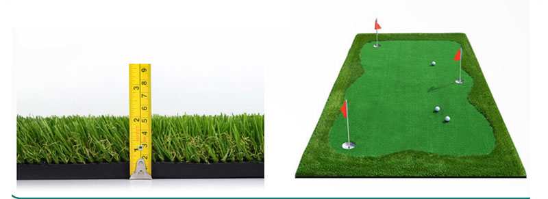 Golf green practice mat custom