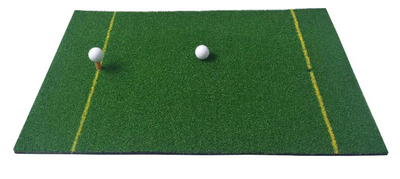 Indoor golf swing practice mats