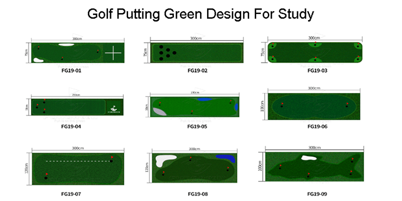 Delin golf putting green customization service