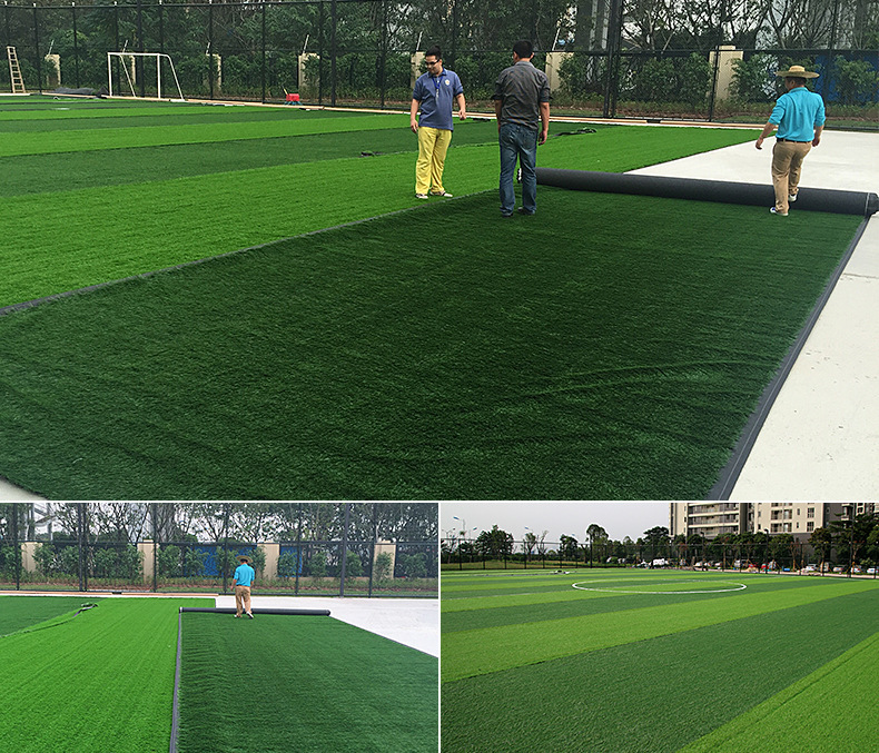 Artificial football turf