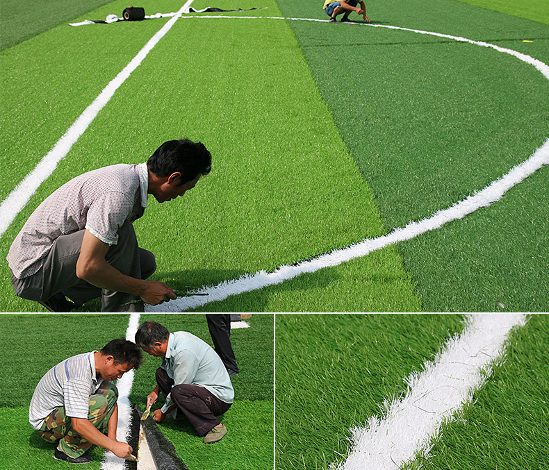 Artificial football turf