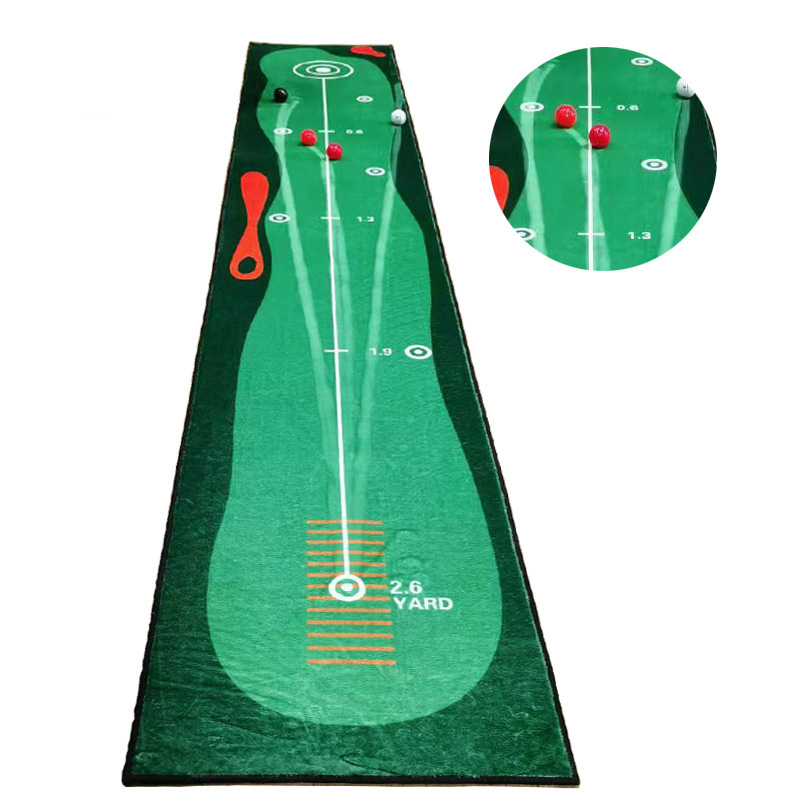 green ball track putter blanket