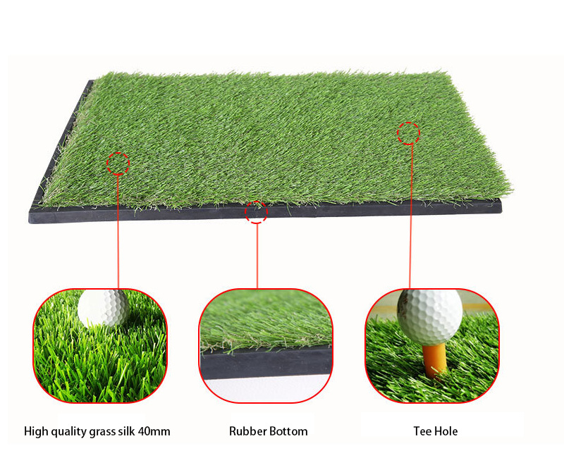 Office home long grass golf thickened rubber mat