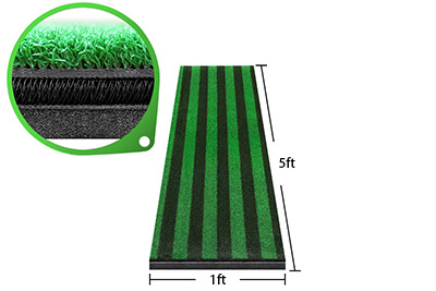 Supplier 3D striped golf hitting mat