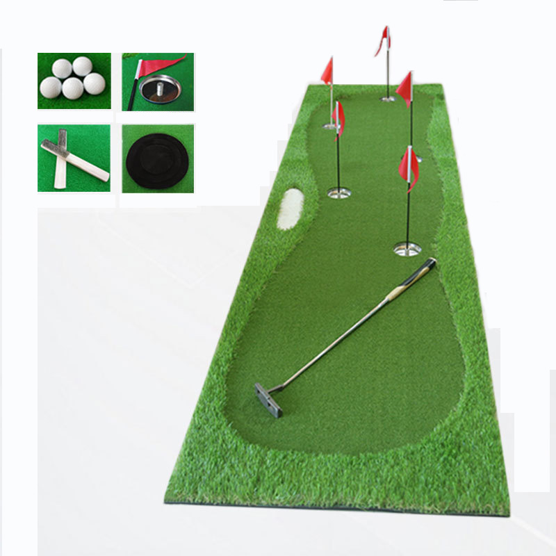 Golf five-hole practice green,best turf green mat