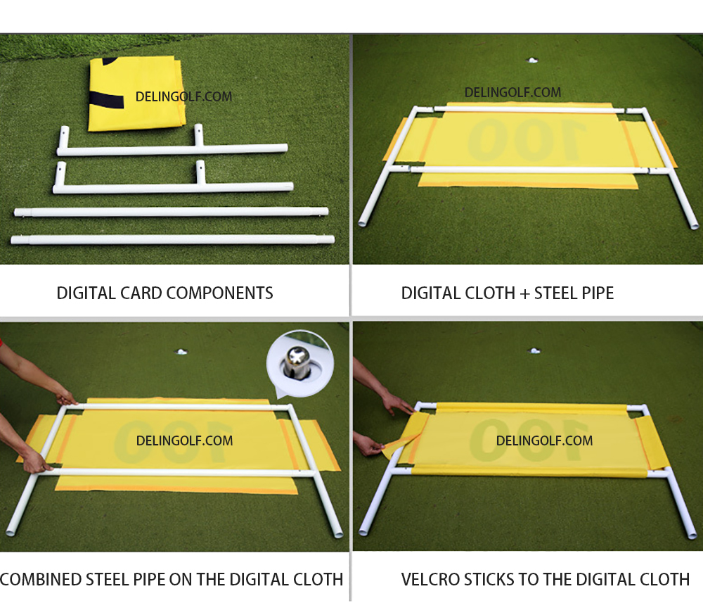 Standard golf driving range equipment