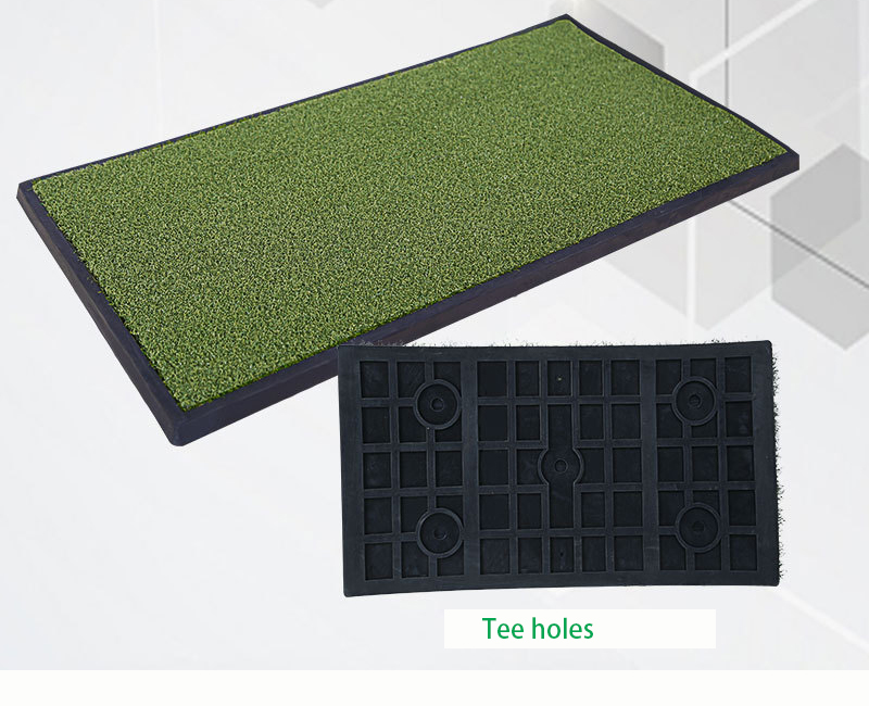 Mini delin golf mat rubber non-slip swing mat