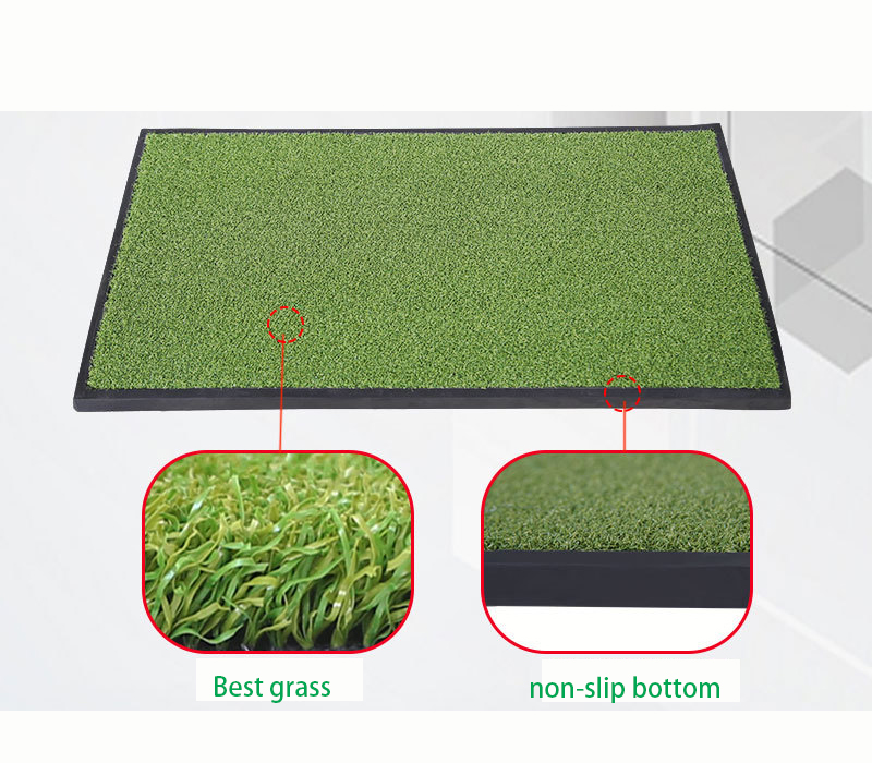 Mini delin golf mat rubber non-slip swing mat