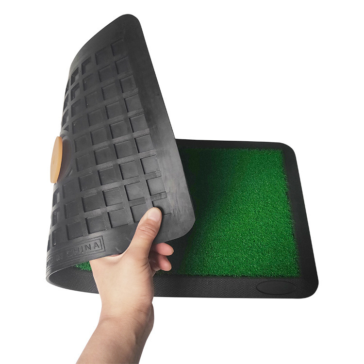 indoor golf rubber mat putter/swing practice pad