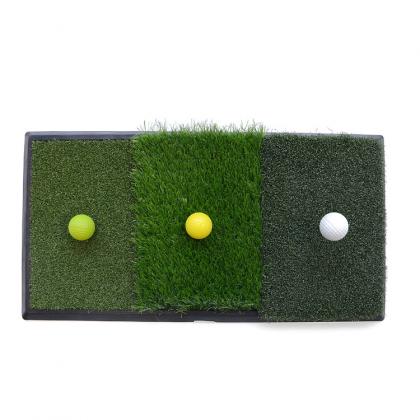 Golf swing three-in-one hitting mat manufacturer