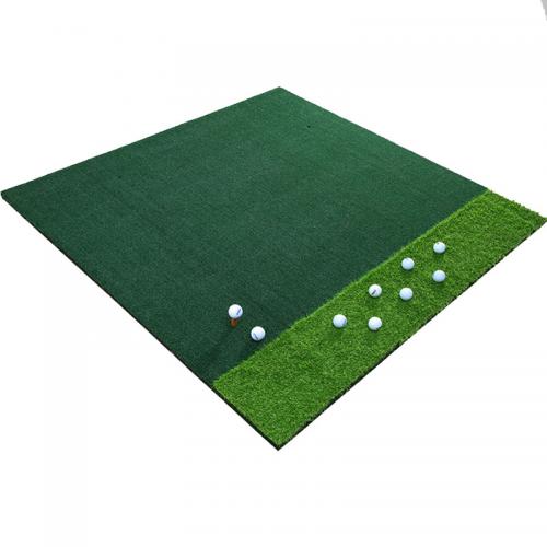 Golf driving range mat two grass hitting mat