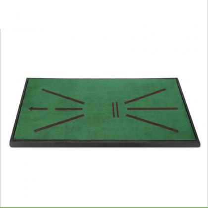 Indoor velvet belt track golf mat