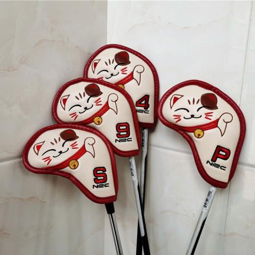 Golf iron cue cover,