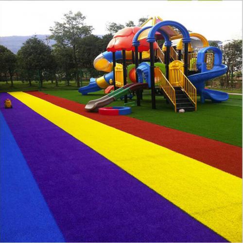 DL007 Simulation artificial turf, kindergarten rainbow grass, rainbow track turf, factory direct supply