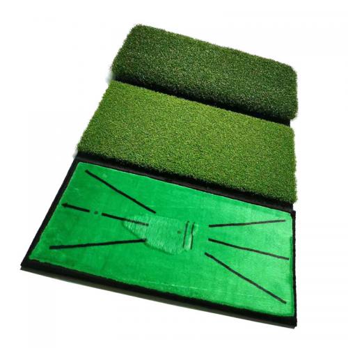 Golf three-in-one folding mat